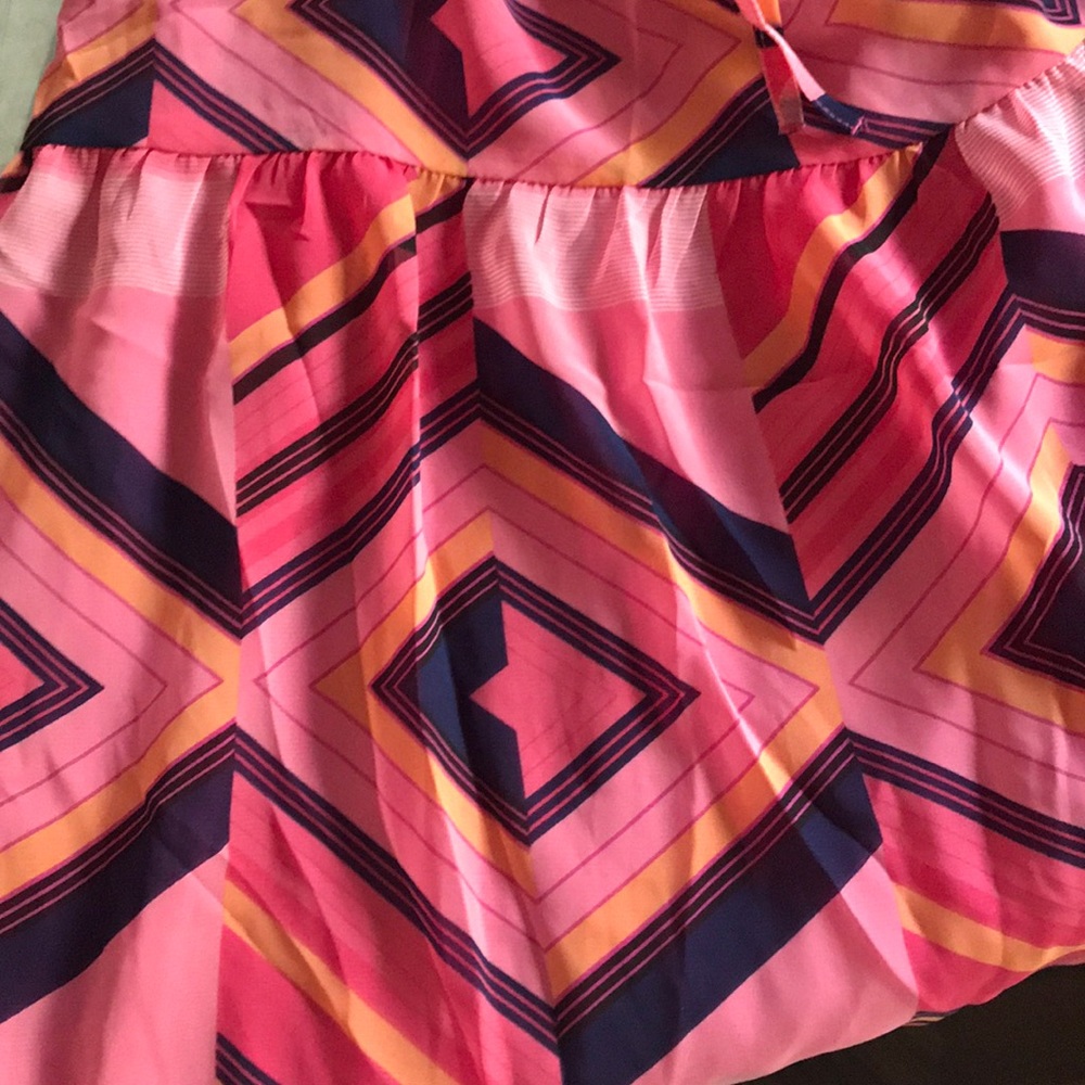 Laundry Peach/Pink Geometric Sun-Dress.18164 - Picture 6 of 6